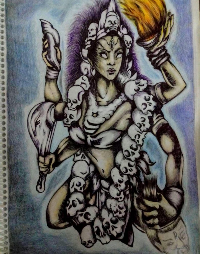 Ilustración de la diosa Kali