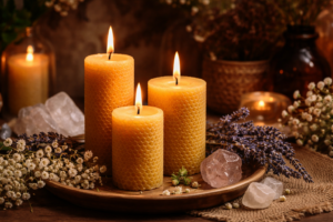 Velas de cera de abeja: poder espiritual y ritual de intenciones