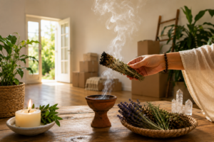 Sahumar al mudarse: ritual para una casa nueva.