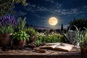 Jardín lunar hierbas medicinales: cultiva con los ciclos de la luna